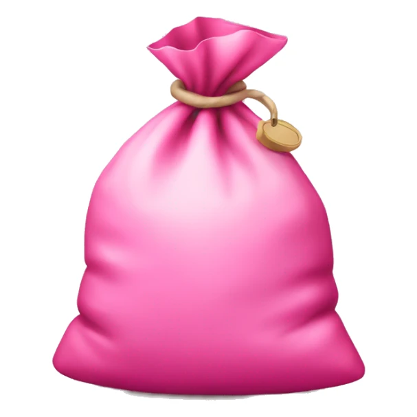 Pink money bag sticker