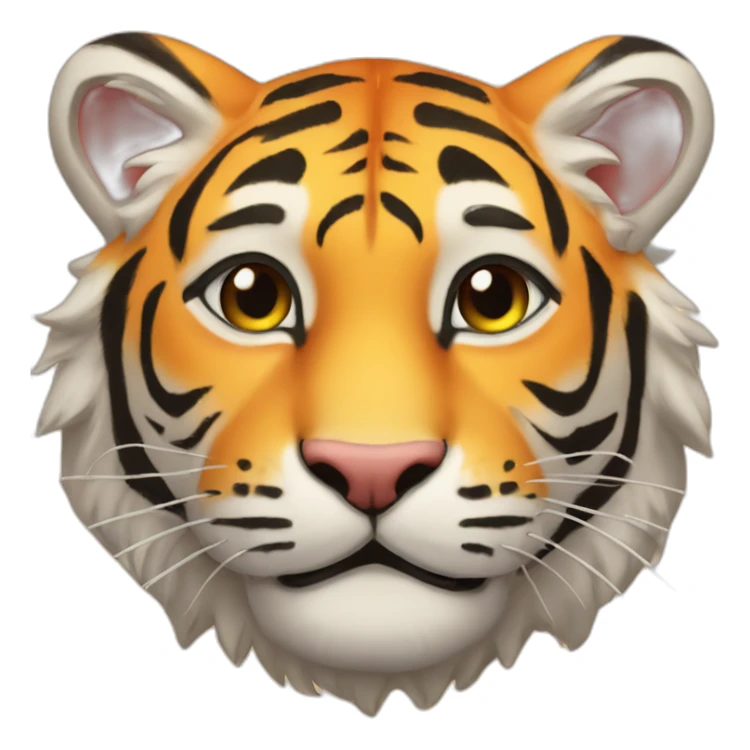 the sun with a baby tiger face sticker