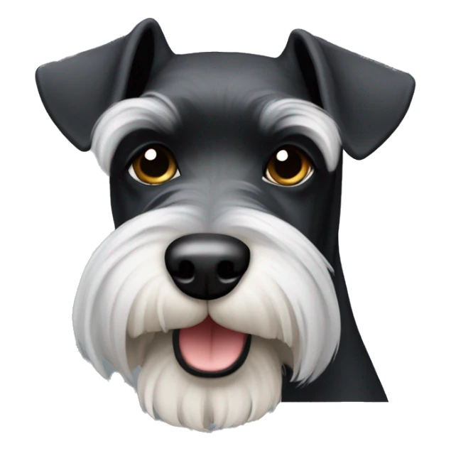 Schnauzer negro sticker