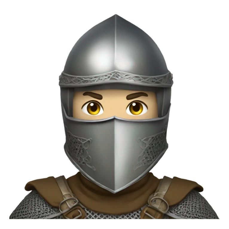 Elven Soldier with a bascinet and mask sticker