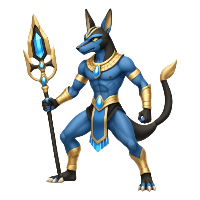 Anubis-Lucario-fusion (full body) sticker