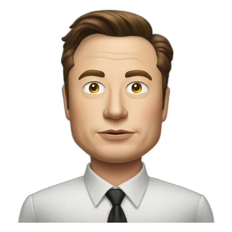 Elon musk dressed up as trump sticker