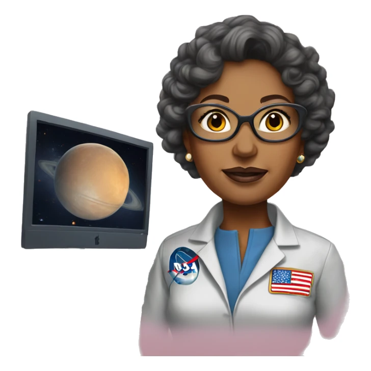 Annie Easley, NASA scientist uniform, remove glasses sticker
