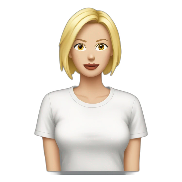 charlize theron wearing t-shirt sticker