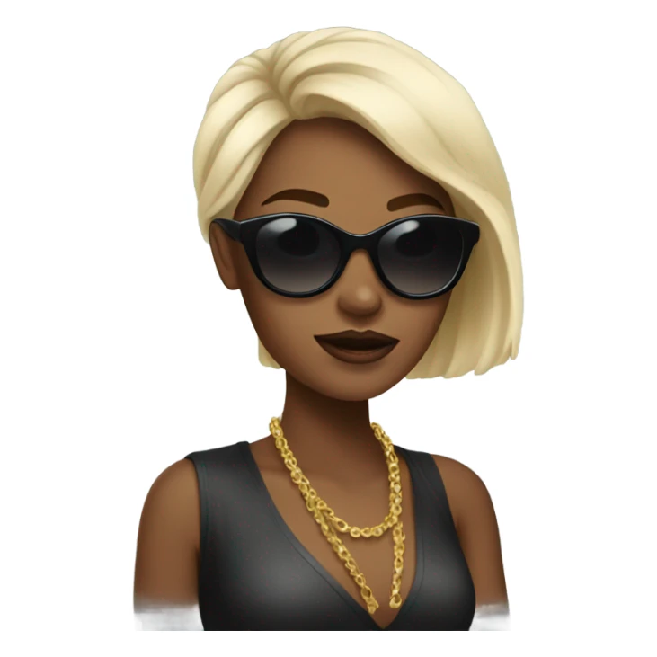 Rich girl with shades  sticker
