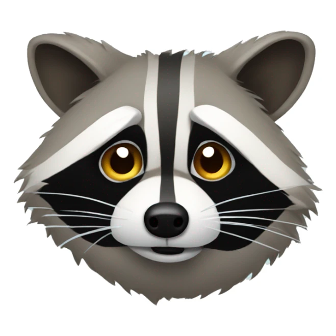 Raccoon disappointedly shaking his head  sticker