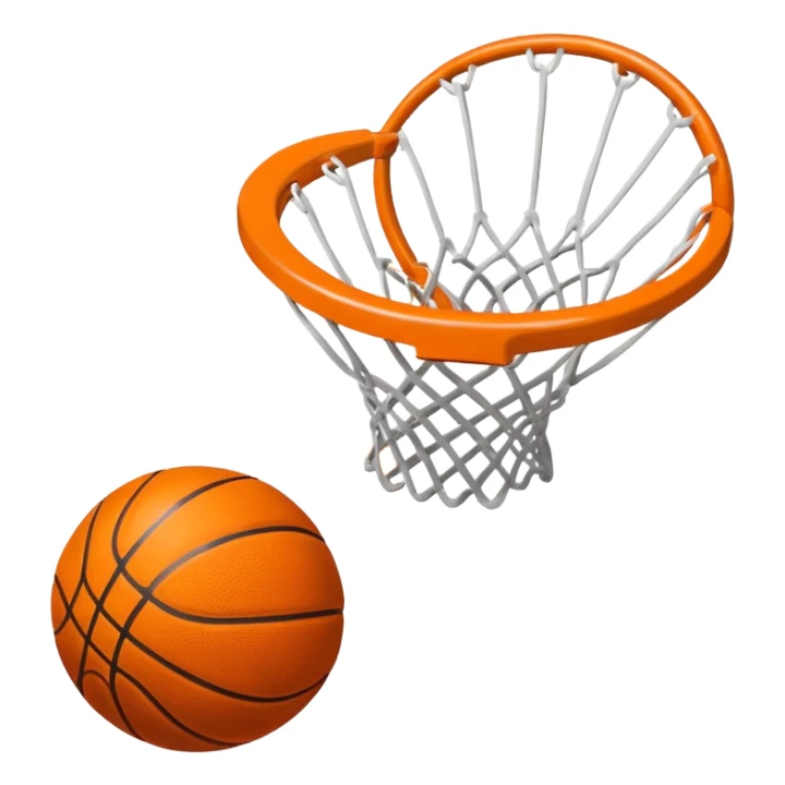 airball missed basketball shot sticker