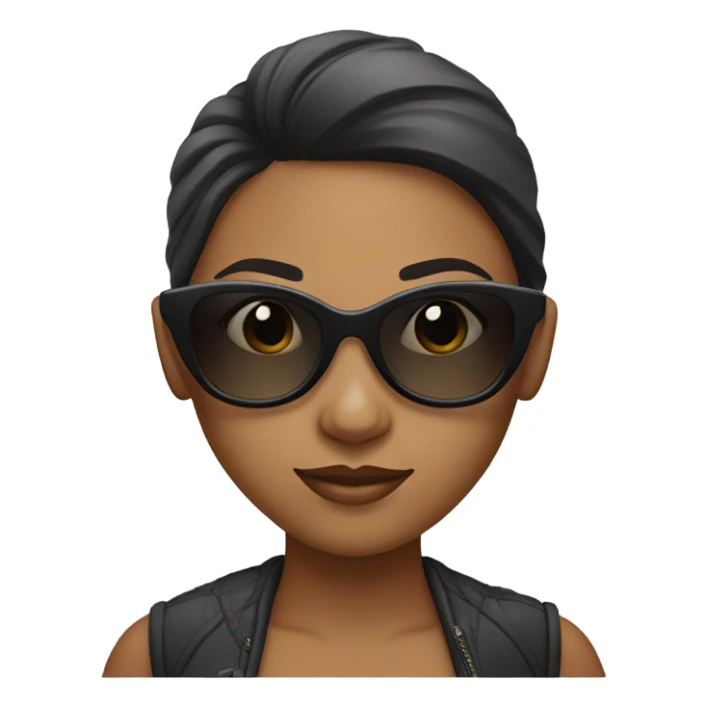 girl in sunglasses portrait sticker