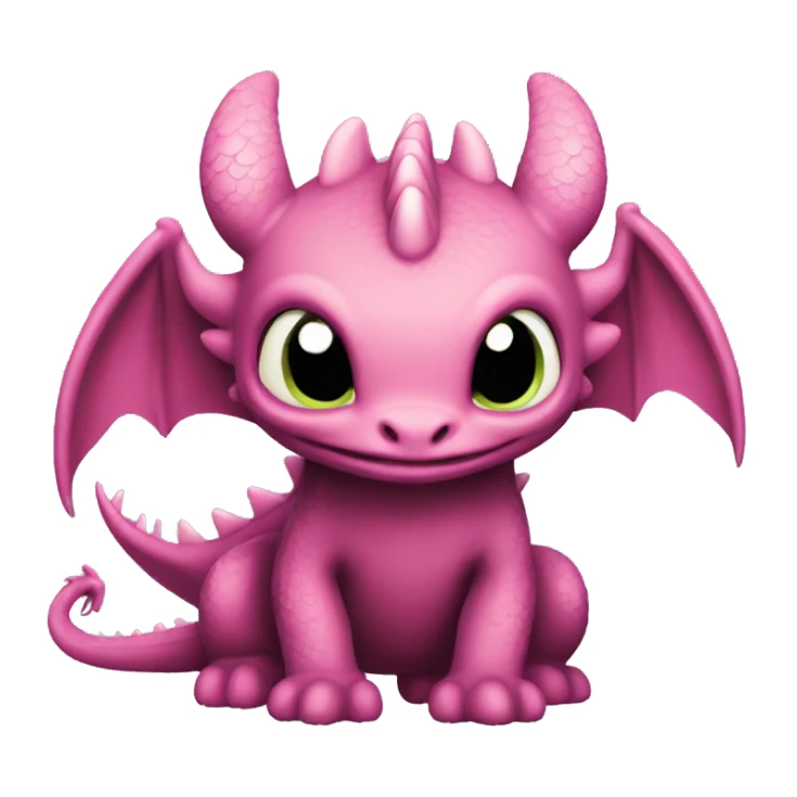 pink night fury toothless dragon sticker