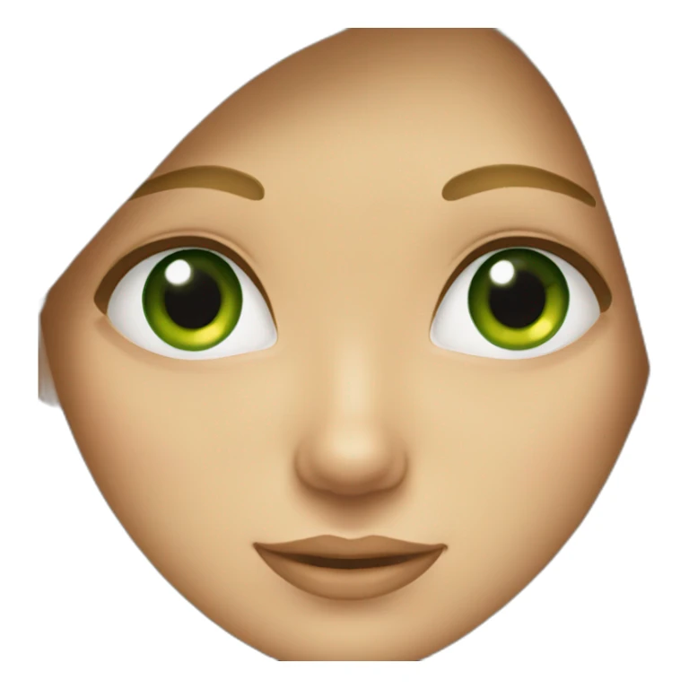 a girl with blonde hair and green eyes sticker