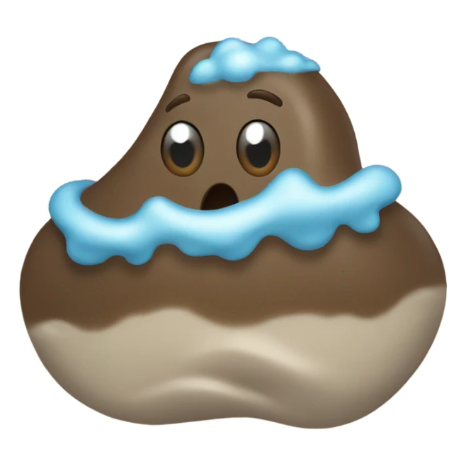 Piece of poop surfing sticker