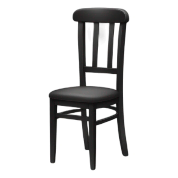 restaurant chair black and white sticker