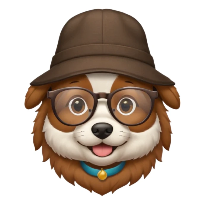 a-dog-with-hat-and-glasses sticker