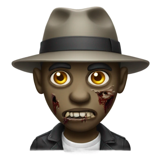 A street gangster version of a zombie sticker