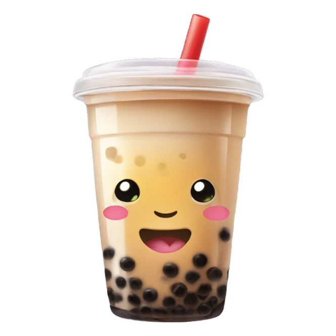 Bubble tea sticker