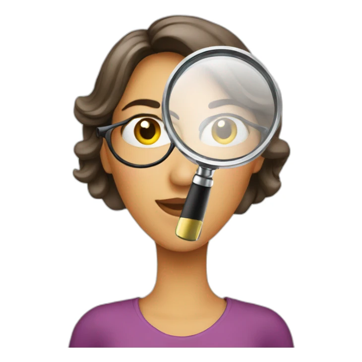 woman-search-magnifying-glass sticker