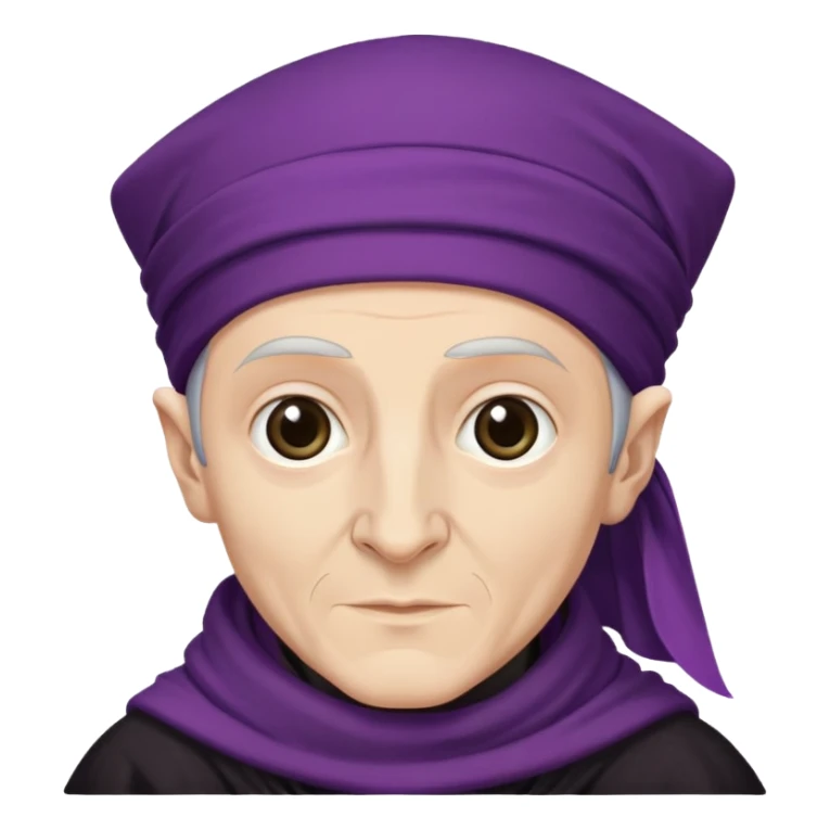 Young Quirinus Quirrell from harry potter with big Head scarf sticker