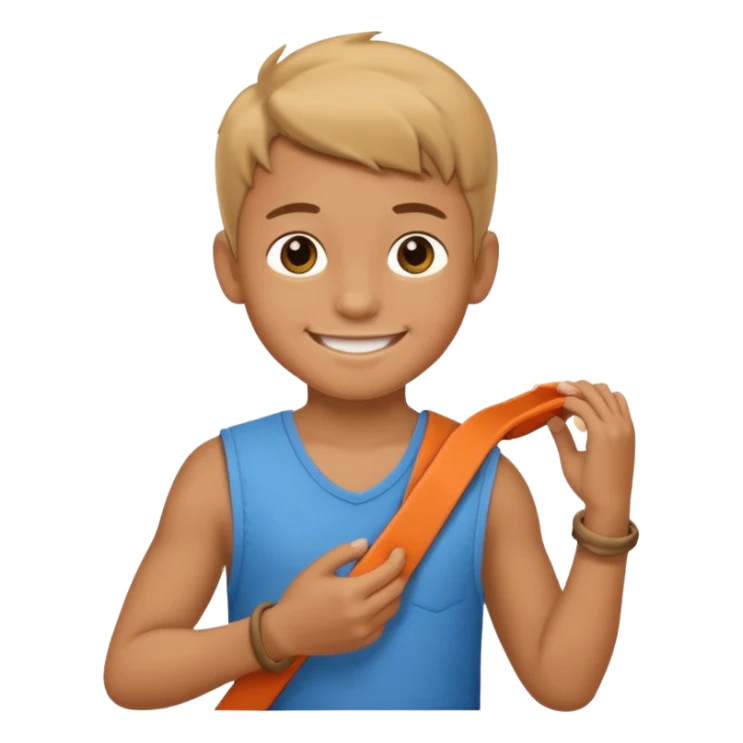 david from the bible as a kid walking with a sling sticker