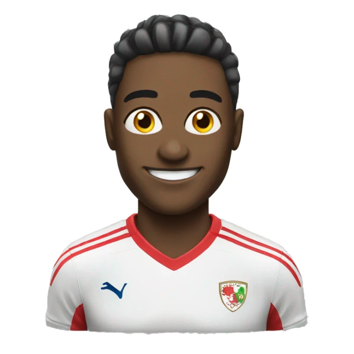 happy footballer sticker