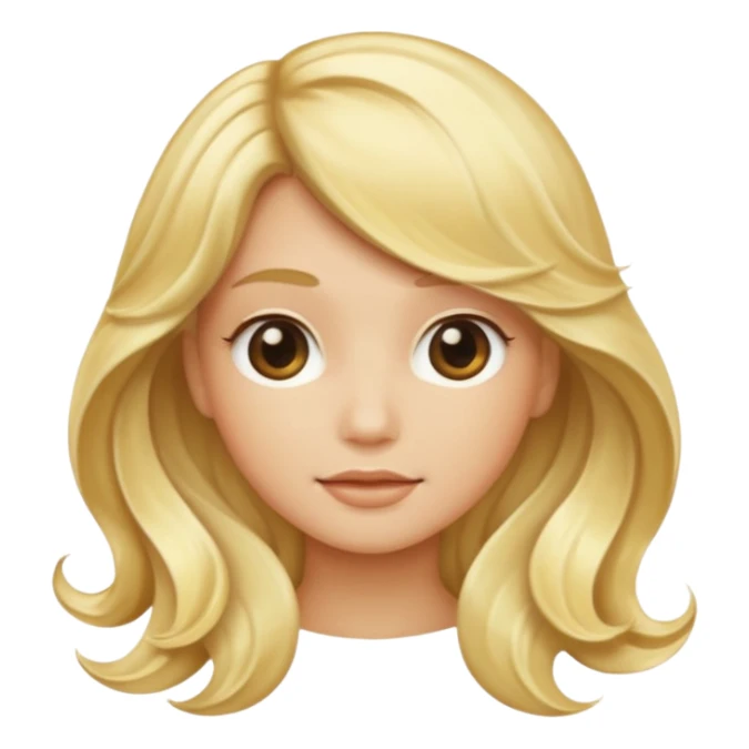 Patch of blonde hair sticker