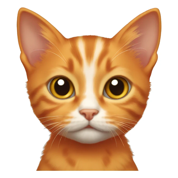 Orange kitten sticker
