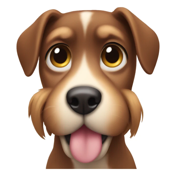 Dog saying I love you with his paws sticker