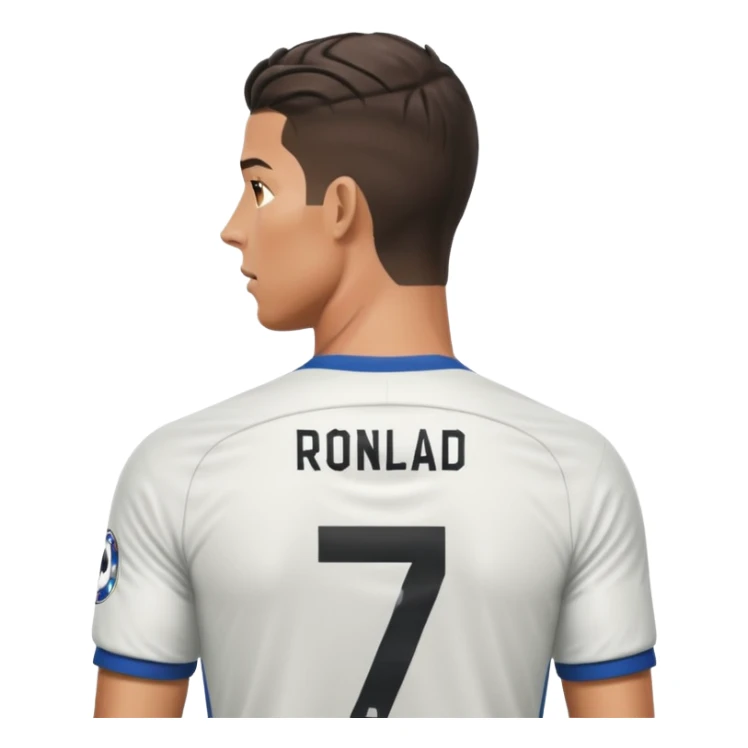 He does Cristiano Ronaldo but with his back to the camera sticker