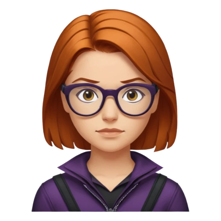 female Hawkeye  Clint Barton with glasses 
 sticker