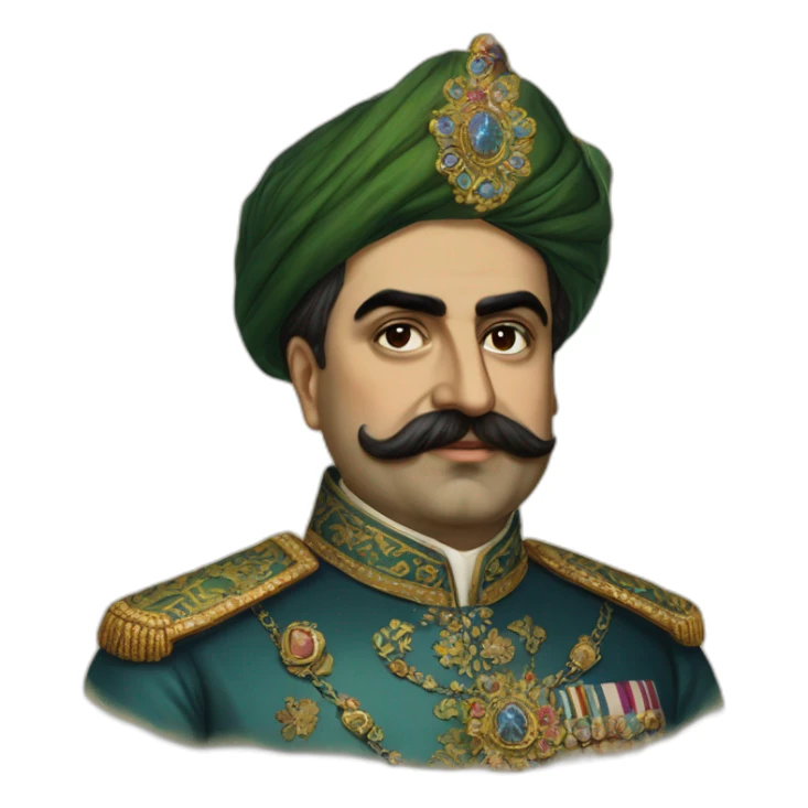 Nasir al-Din Shah Qajar sticker