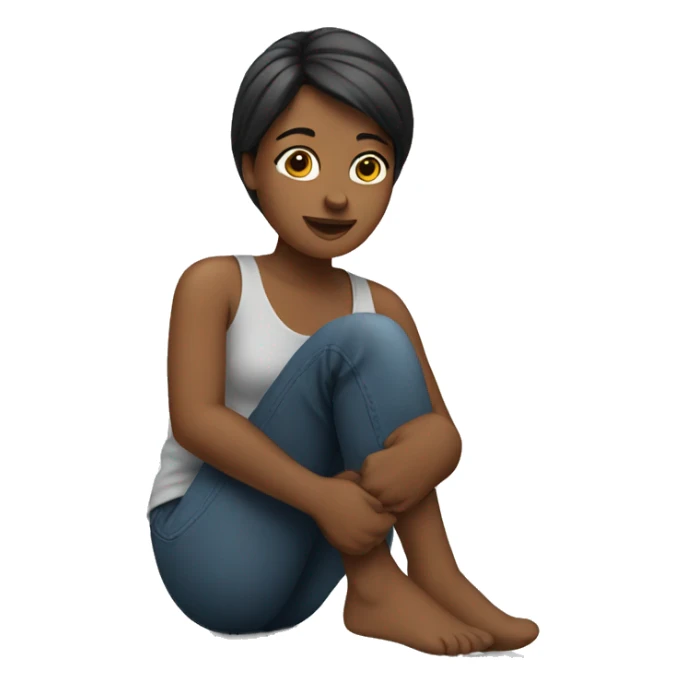 woman sitting emoji sticker