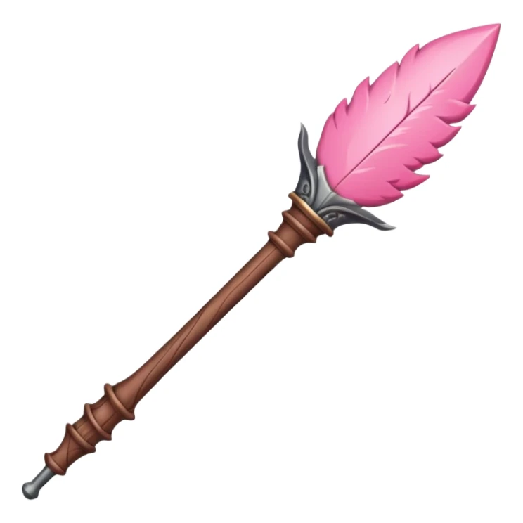 Pink Harry Potter wand sticker