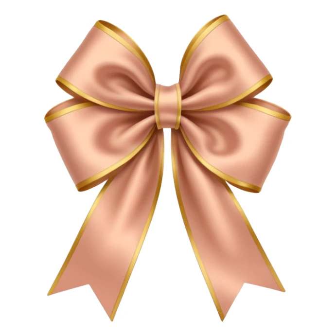 Coquette flesh color ribbon sticker