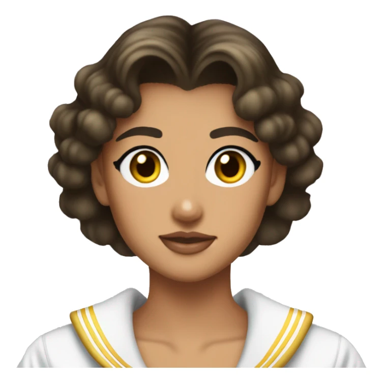 Sailor moon Brunette Tan Skin sticker