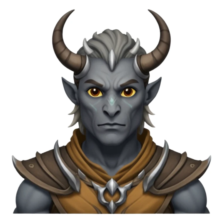 ESO male daedra, gray skin sticker