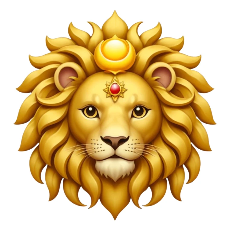 Persian lion and sun sticker