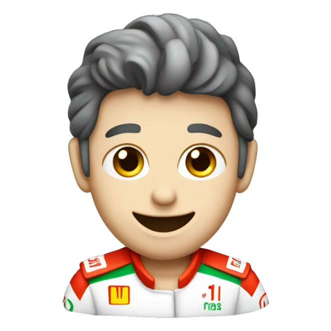 een formule 1 met een bamisch sticker