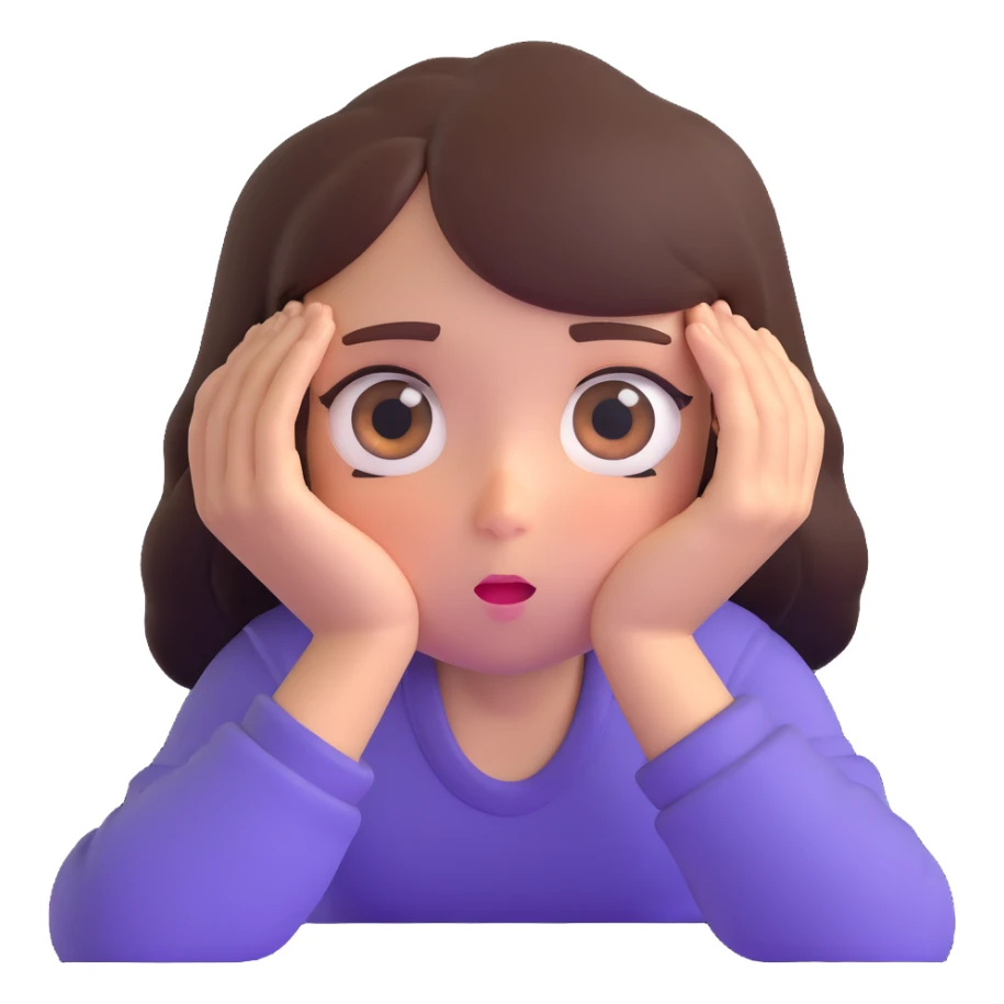 girl rolling eyes sticker