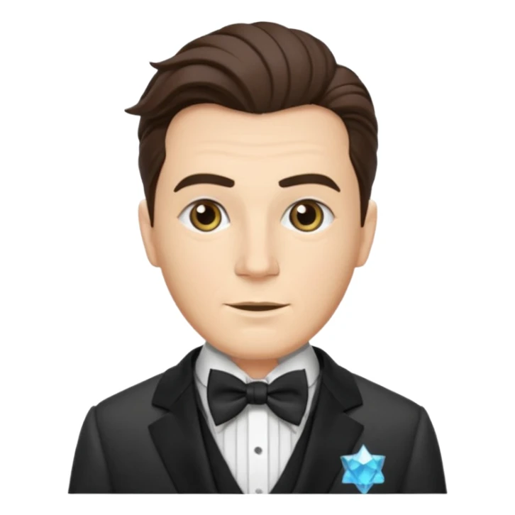 The Wizard from the Wizard of Oz with suit with bow tie sticker