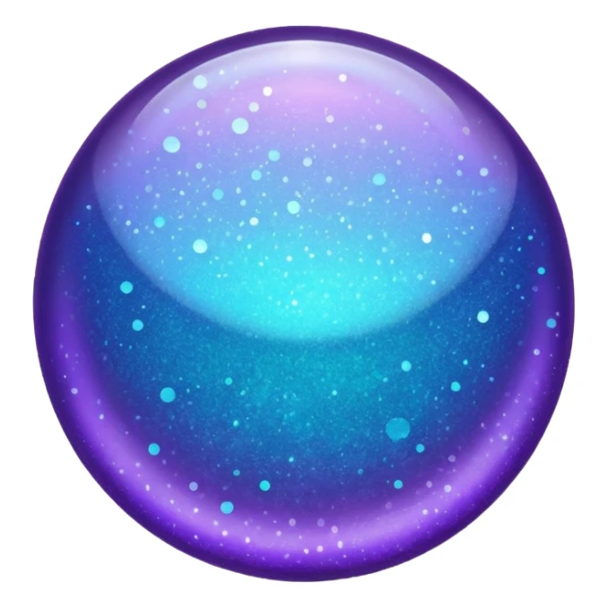 Glitter Purple and Cian add sticker