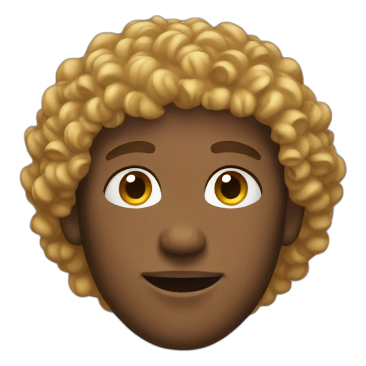 male-curly-hair sticker