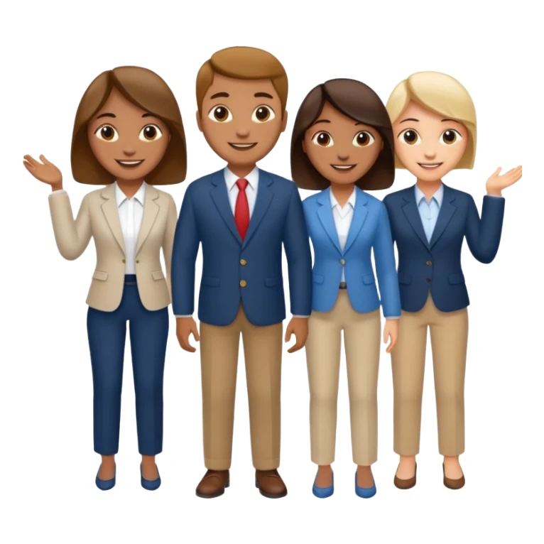 corporate social responsibility for large enterprise team but not wearing formal sticker