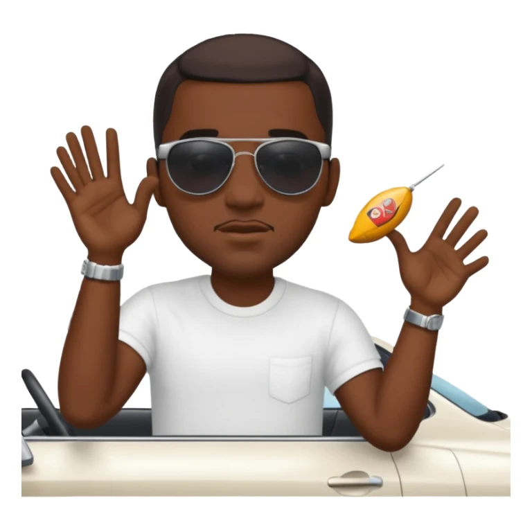 Racist man hitting drake with his car sticker