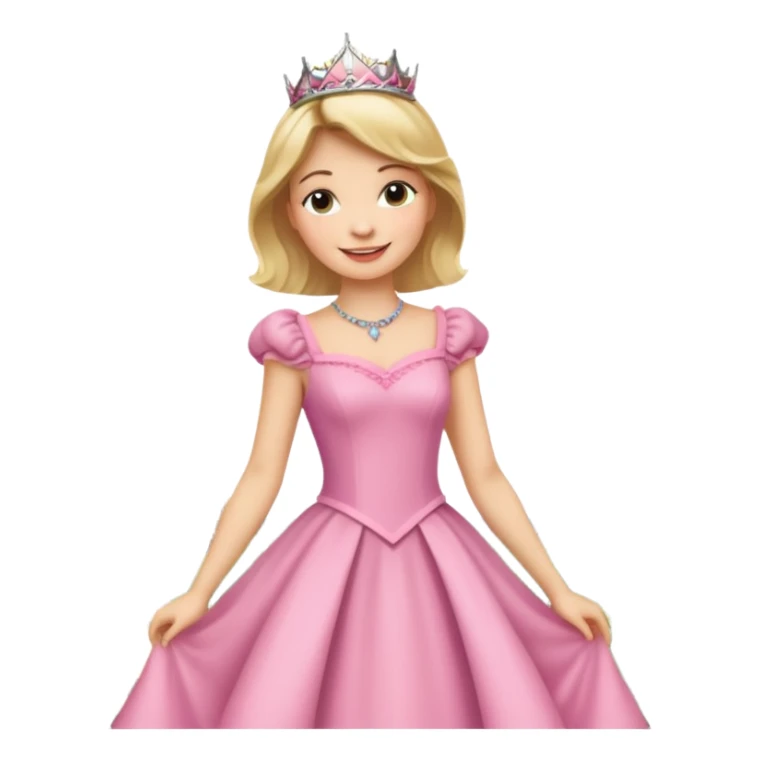 Parisian woman in a princess dress on the Eiffel tower sticker