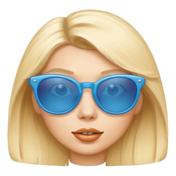 Blondie voy with blue sunglasses sticker