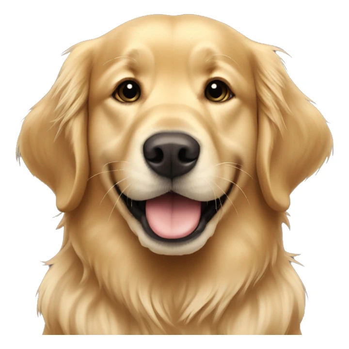 2 golden retriever dog loves eachother sticker