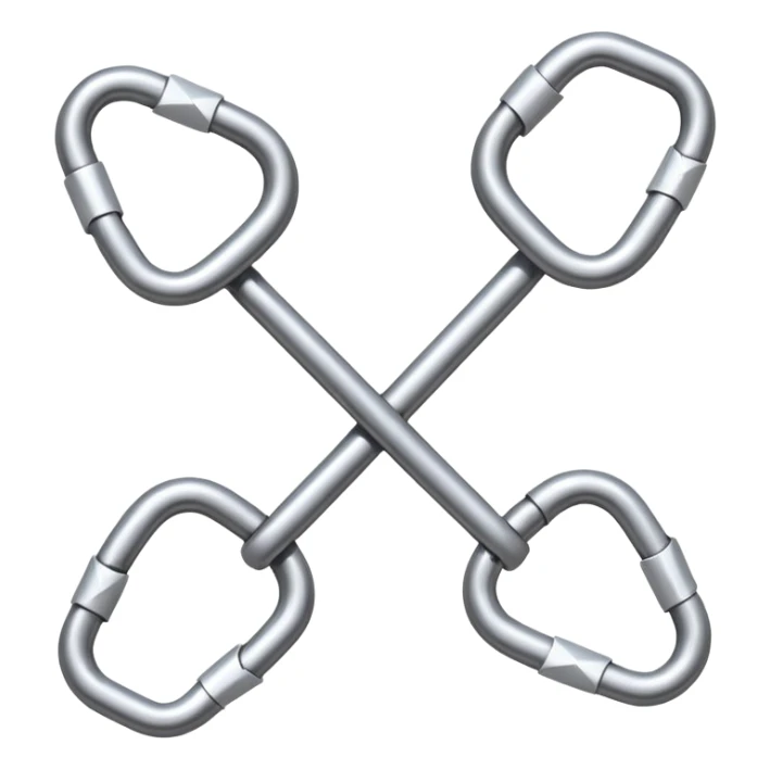 iOS-style emoji of a chain link with a directional arrow integrated into it, symbolizing strategic connection, forward movement, and targeted marketing, clean modern clear design sticker