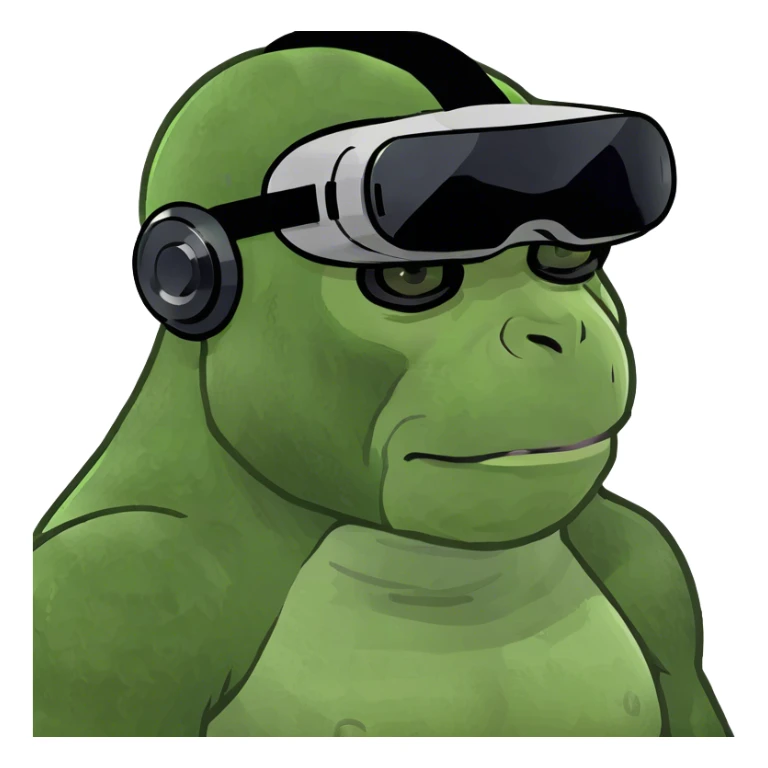 Gorilla with no legs and is based of a VR game sticker