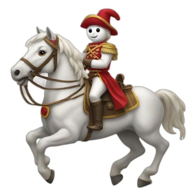 Bonhomme sur horse sticker