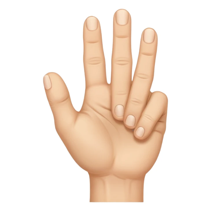 UN MANO, A PUGNO, CON CINQUE DITA, E IL MIGNOLO, L' ULTIMO DITO, ALL' IN SÙ  sticker