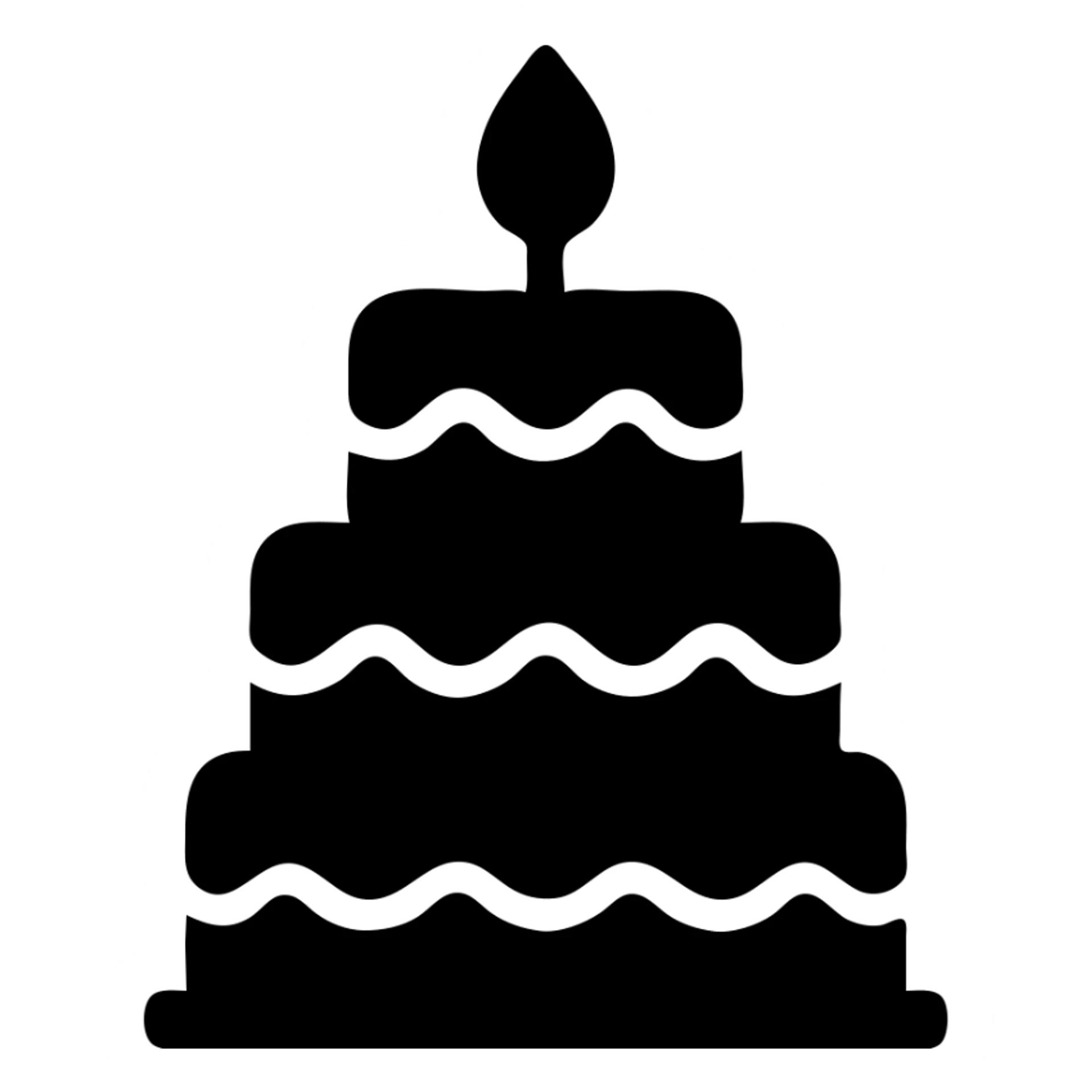 shiny golden cake sticker